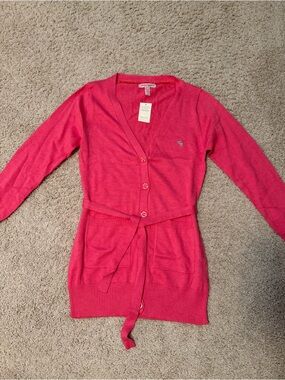 Amercorombie & Fitch Button Cardigan with Belt